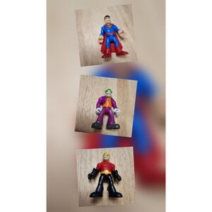 Imaginext Action Figures 3‑Pc Bundle Heroes & Villains Fisher‑Price Style